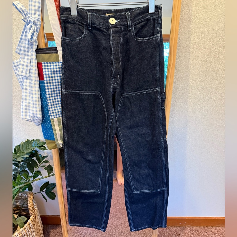 Jesse Kamm Patchfront Handy Pant Dark Japanese Denim - Picture 2 of 7